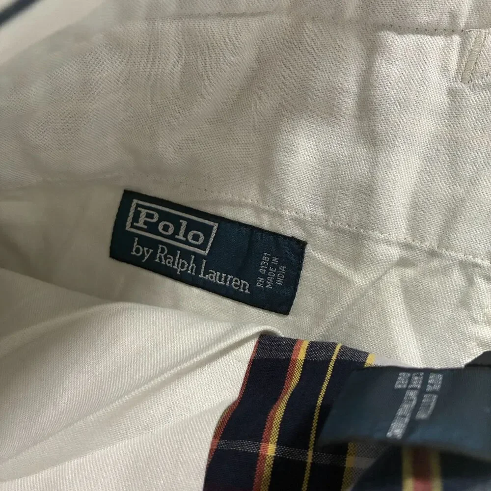 VTG Polo Ralph Lauren Plaid India Shorts 34 (36) 12
